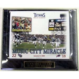  Music City Miracle unsigned Photo Plaque Tennessee Titans 
