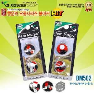  Hanafuda WuGuang Golf 2 Ball Marker Magnet Clips 5kwang 