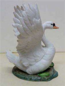 1996 ANDREA BY SADEK  PORCELAIN MUTE SWAN BY ANDREA  #9631 SIGNED 