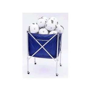  Folding Volleyball Cart   Holds up 15 Volleyballs Sports 