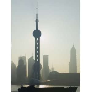 Lujiazui Finance and Trade Zone, with Oriental Pearl Tower, and 