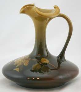 ROOKWOOD 6 EWER BY MATTHEW ANDREW DALY W/APPLE BLOSSOMS 1895 STANDARD 