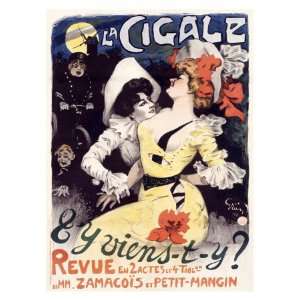  J.A. Grun la Cigale Giclee Poster Print, 24x32
