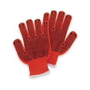 Condor 4NMK7 String Knit Gloves, Orange & Black, XS, PR 