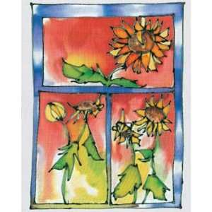  Hazel Burrows   Sunflowers Window