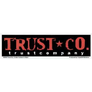 Trust Company   Red and Black Logo   Sticker / Decal