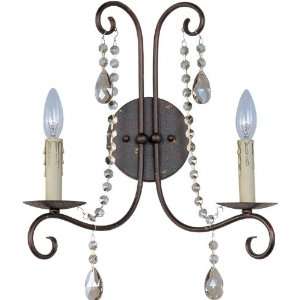  Adriana Collection 2 Light 15 Urban Rustic Wall Sconce 