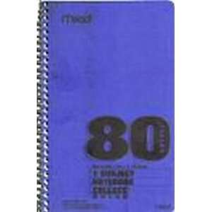  Mead Spiral 1 Subject Notebook 9.5 X 6, 80 Sheets (6 
