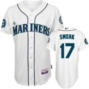 Justin Smoak Jersey Adult Majestic Home White Authentic Cool Baseâ 