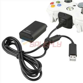  For XBOX 360 Wireless Controller 3600mah Battery+USB Cable  