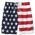     Men USA American Flag Swim Trunk, Swimwear, Swimming shorts, S XL