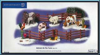 Animals On The Farm Dept. 56 Snow Village D56 SV  