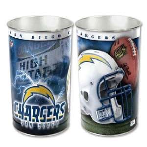   Diego Chargers NFL Tapered Wastebasket (15 Height)