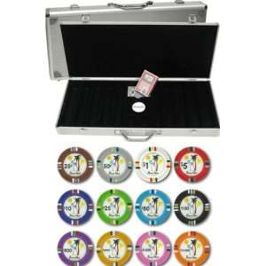   Clay Poker Set with Aluminum Case   Choose Chips