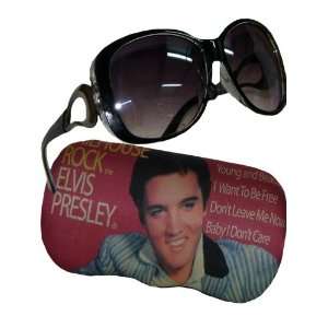  Casual Elvis Presley Sunglasses Case and Sunglasses Toys & Games