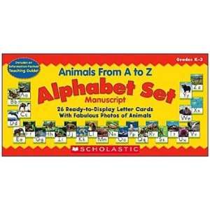    78604 1 Animals From A to Z Manuscript Alphabet Set