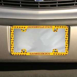 NCAA Jacksonville State Gamecocks Thin Rim Mini Logo License Plate 