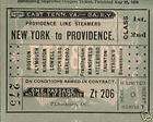 OLD COLONY RR RARE FULL MINT 1878 TKT SHEET (NYC PROV)