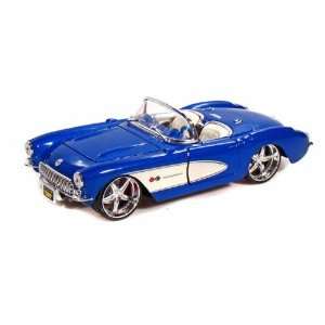  1957 Chevy Corvette 1/24 Blue Toys & Games