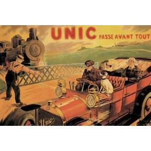  Unic   Racing Across Train Tracks by Unknown 18x12 Toys 