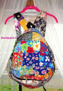   RETRO BOHO Backpacks Earth Friendly Upcycled Cotton & Denim  