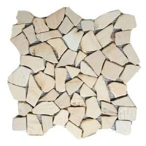 Stone Kodiak Island 12 x 12 Inch Floor & Wall Irregular Mosaic Brown 