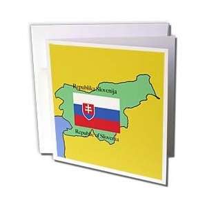 and Maps   The map and flag of Slovenia with the Republic of Slovenia 