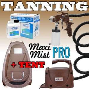   PRO Sunless Spray Tanning KIT TENT Machine Airbrush Tan MaxiMist Brown