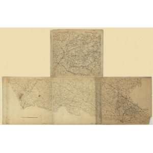  1864 Civil War Map Richmond, Virginia