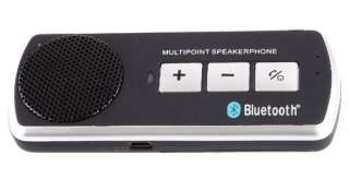 Bluetooth Multipoint Speakerphone Wireless Handsfree Car Kit Sun Visor 