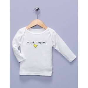  Chick Magnet White Long Sleeve Shirt Baby
