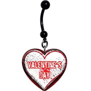  Red Hot Kiss Valentine Belly Ring Jewelry