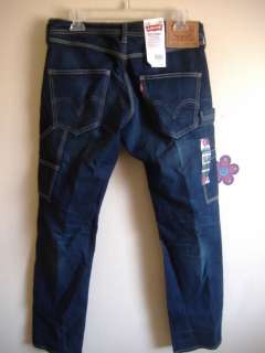 Levis 511 Dark Blue Skinny Carpenter Jeans Size 32x30 $69  
