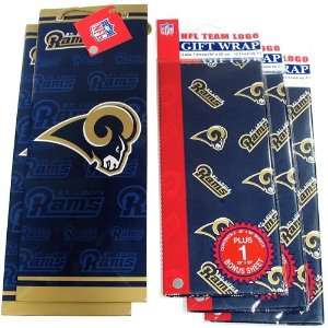  Pro Specialties St. Louis Rams Slim Size Gift Bag & Wrapping Paper 