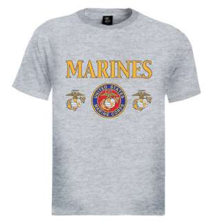 United States Marines Corps T Shirt eagle logo symbol  