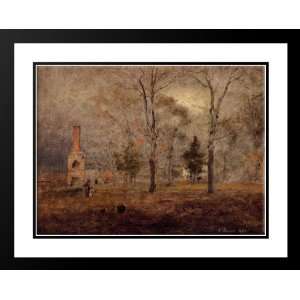  Inness, George 24x20 Framed and Double Matted Gray Day 
