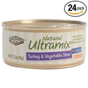 Natural Ultramix Turkey and Vegetable Stew Canned Feline Formula, 5.5 