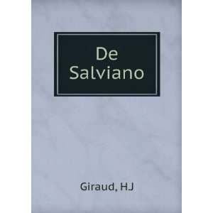  De Salviano H.J Giraud Books