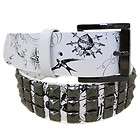 Entourage Unisex Studded Fashion Belt   White   Size 38   Msrp $30