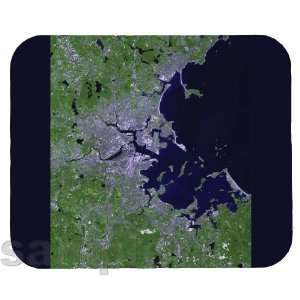 Boston Satellite Map Mouse Pad 