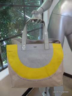 Anya Hindmarch Spring/Summer 09 Yellow/Gray Tote  