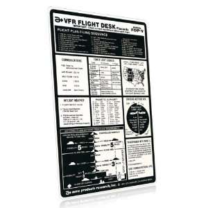  APR Aluminum VFR Flight Desk Placard   FDP V Everything 