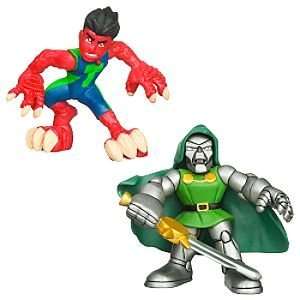  Disney Marvel Super Hero Squad    Reptil and Dr. Doom 