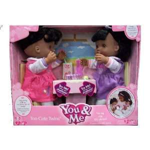   & Me Too Cute Twins Interactive Dolls African American Toys & Games