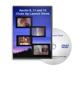 Apollo 8, 11 and 12 Close Up Launch Views DVD   A373  