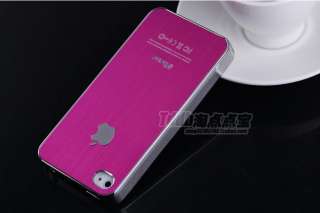 Deluxe Rose Pink Luxury Steel Aluminum Chrome Hard Case Cover For 
