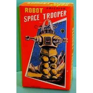  Schylling Robot Space Trooper   Tin Toy Toys & Games