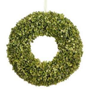  18 Paper Flower Hydrangea Hanging Wreath  Green (case of 