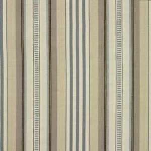  SOMERLEY STRIPE Aqua/Cr by Baker Lifestyle Fabric