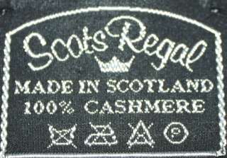 Scots Regal Scottish Cashmere Scarf Grey Black Stewart  